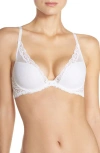 Natori Feathers Plunge T-shirt Basics Bra In White