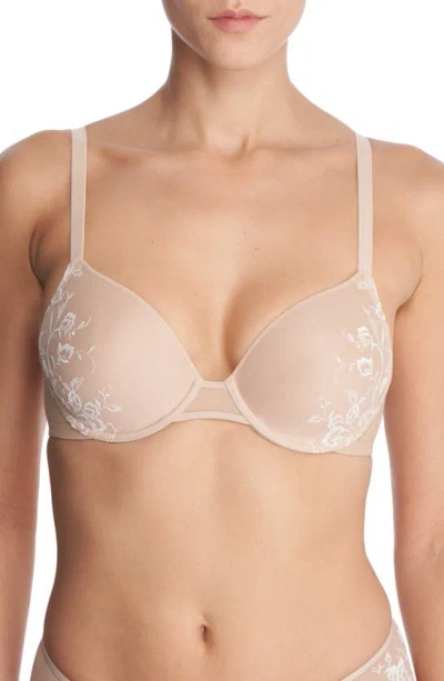 Natori Flawless Underwire Contour Bra In Cafe,ivory