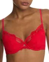 Natori Fleur Lightly Lined Underwire Bra In Red