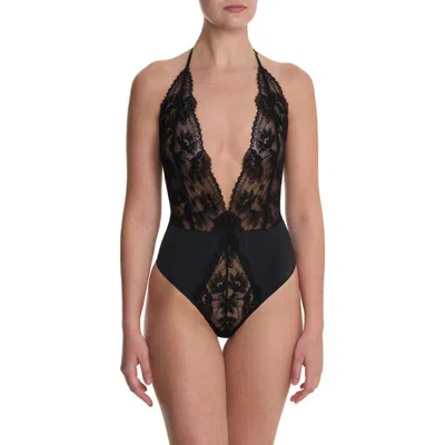 Natori Fleur Lace Teddy In Black