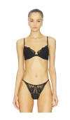 Natori Fleur Lightly Lined Underwire Bra Black In Black