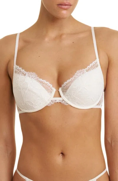 Natori Fleur Padded Underwire Lace Demi Bra In Multi