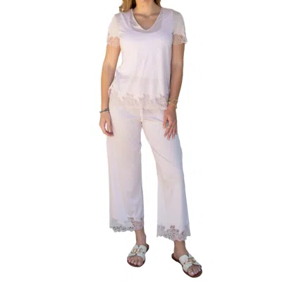 Natori Fleur Pajamas Set In Pale Peony In Multi