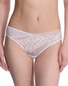 Natori Flora Bikini Panties White In White