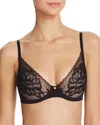 Natori Flora Underwire Bra In Black