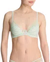 Natori Women's Flora Contour Underwire Bra 721150 In Mild Mint/morning Dew