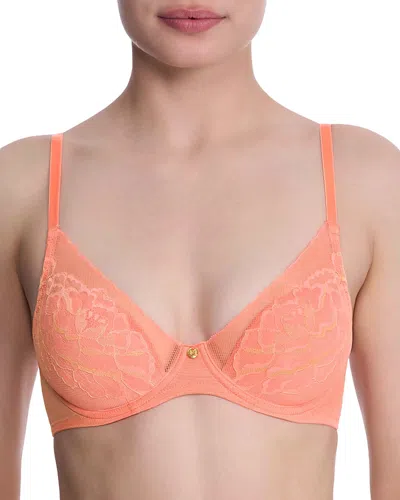 Natori Flora Contour Underwire Bra In Orange