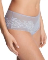 Natori Flora Boyshorts In Blue/ivory