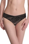 Natori Flora Lace Bikini Panty In Black