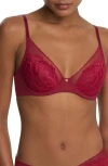 Natori Flora Contour Underwire Bra In Red