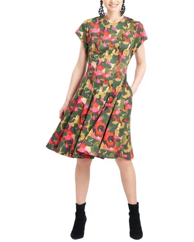 Natori Floral Dress In Red