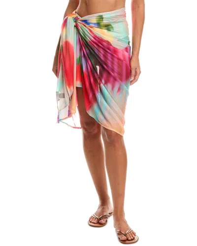 Natori Floral Mirage Mesh Pareo