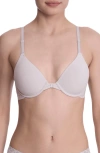 Natori Front Close Racerback Underwire T-shirt Bra In Gray