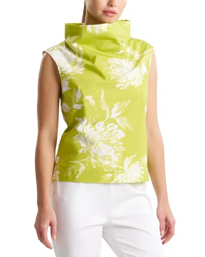 Natori Funnel Neck Top In Yellow