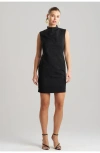 Natori Geo Texture Jacquard Sheath Dress In Black