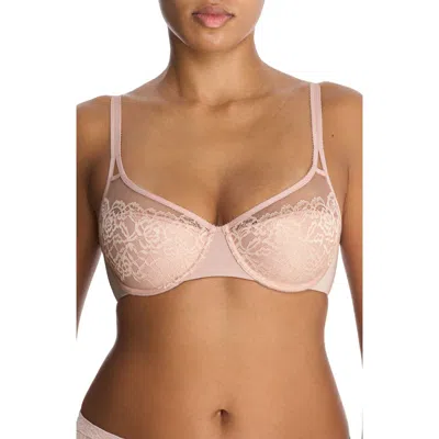 Natori Graceful Underwire Balconette Bra In Rose/ivory
