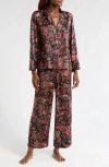 Natori 2pc Granada Pajama Set In Black Multi
