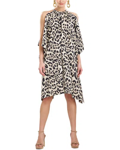Natori Handkerchief Dress In Brown