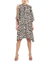 Natori Handkerchief Dress In Brown