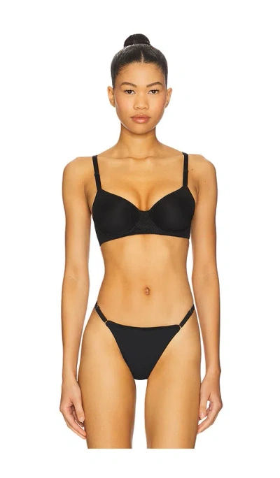Natori Harmony Smooth Back Spacer Bra In Black