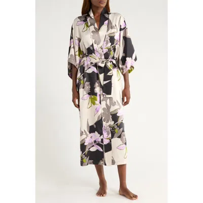 Natori Hayworth Floral Robe In Multi