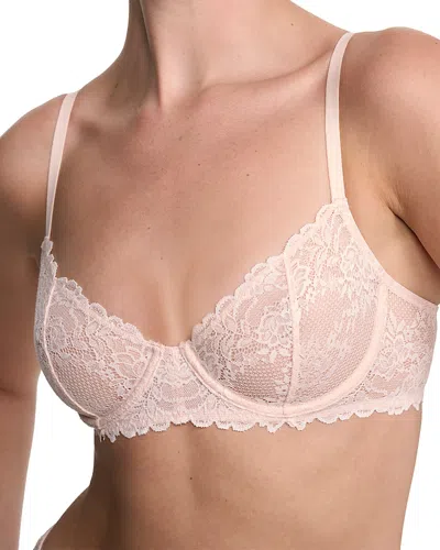 Natori Heavenly Lace Convertible Balconette Bra In Neutral