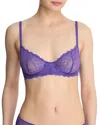 Natori Heavenly Lace Convertible Balconette Bra In Dp Indigo
