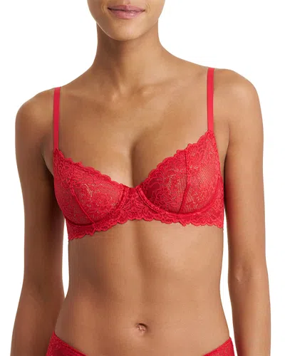 Natori Heavenly Convertible Balconette Bra In Red