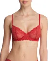 Natori Heavenly Convertible Balconette Bra In Red