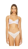 Natori Heavenly Lace Convertible Balconette Bra In White