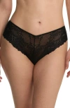 Natori Heavenly High Cut Briefs In Black
