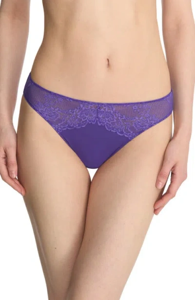 Natori Heavenly Lace Bikini In Deep Indigo