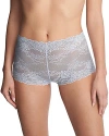 Natori Heavenly Lace Boyshorts In Blue Mist