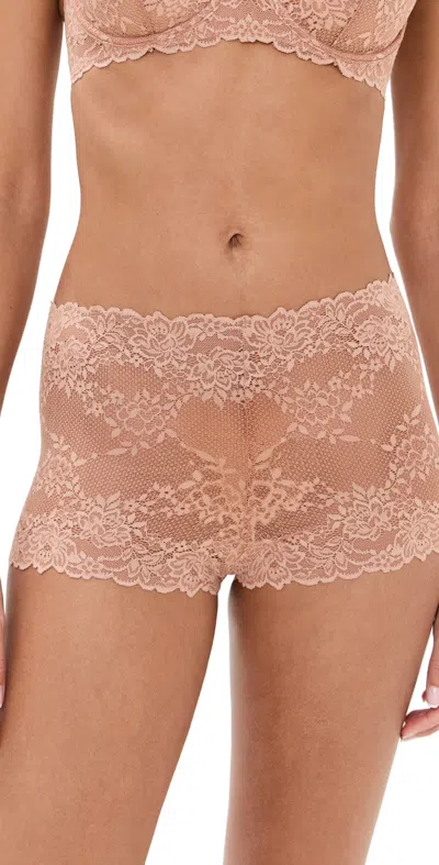 Natori Heavenly Lace Boyshorts Glow