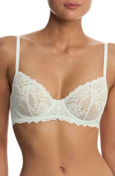 Natori Heavenly Convertible Balconnet Underwire Bra In Iced Mint In Red