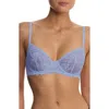 Natori Heavenly Lace Convertible Balconette Bra In Purple