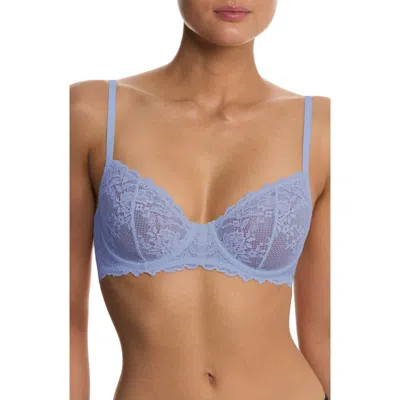 Natori Heavenly Lace Convertible Balconette Bra In Purple