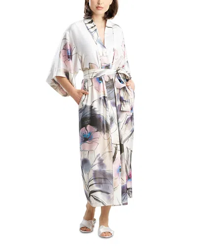 Natori Hiyaku Floral Sleep Robe In Multi