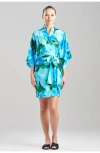 Natori Isla Wrap Robe In Blue