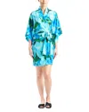 Natori Isla Wrap Robe In Blue