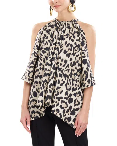 Natori Jaguar Handkerchief Top In Animal Print