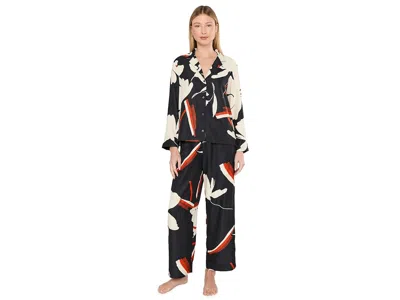 Natori Kami Notch Pajama Set Women's Pajama Sets Black: S (women's 6-8)