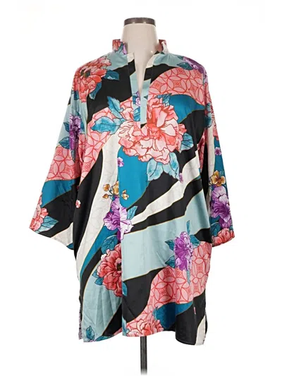 Pre-owned Natori Kimono In Blue