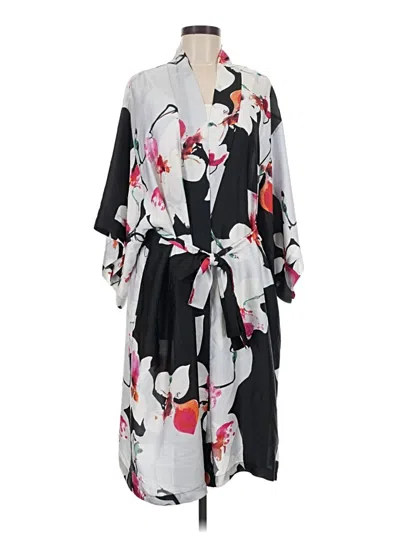 Pre-owned Natori Kimono In Gray