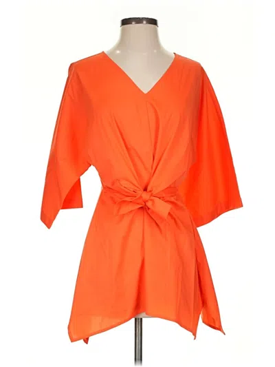 Pre-owned Natori Kimono In Orange