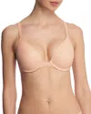 Natori Levitate Underwire Contour Plunge Bra In Cameo Rose