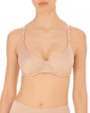 Natori Liquid Convertible Push-up Balconette Bra In Light Mocha