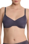 Natori Liquid Full Fit Balconette T-shirt Bra In Gray