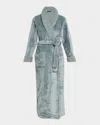 Natori Long Plush Robe In Blue