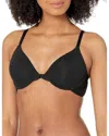 Natori Lush Front Close Womens 34b Black Stretch Minimizer Bra Adjustable Erk273